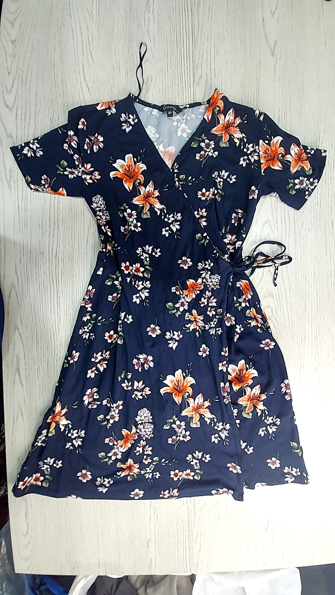 Floral Print Wrap Dress